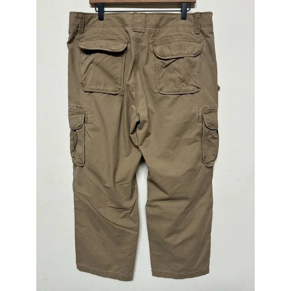 LL Bean Cargo Pants Men’s 38x29 Tan Natural Fit Cotton Outdoor